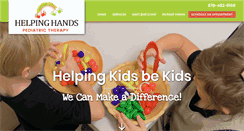 Desktop Screenshot of helpinghandspediatrictherapy.com